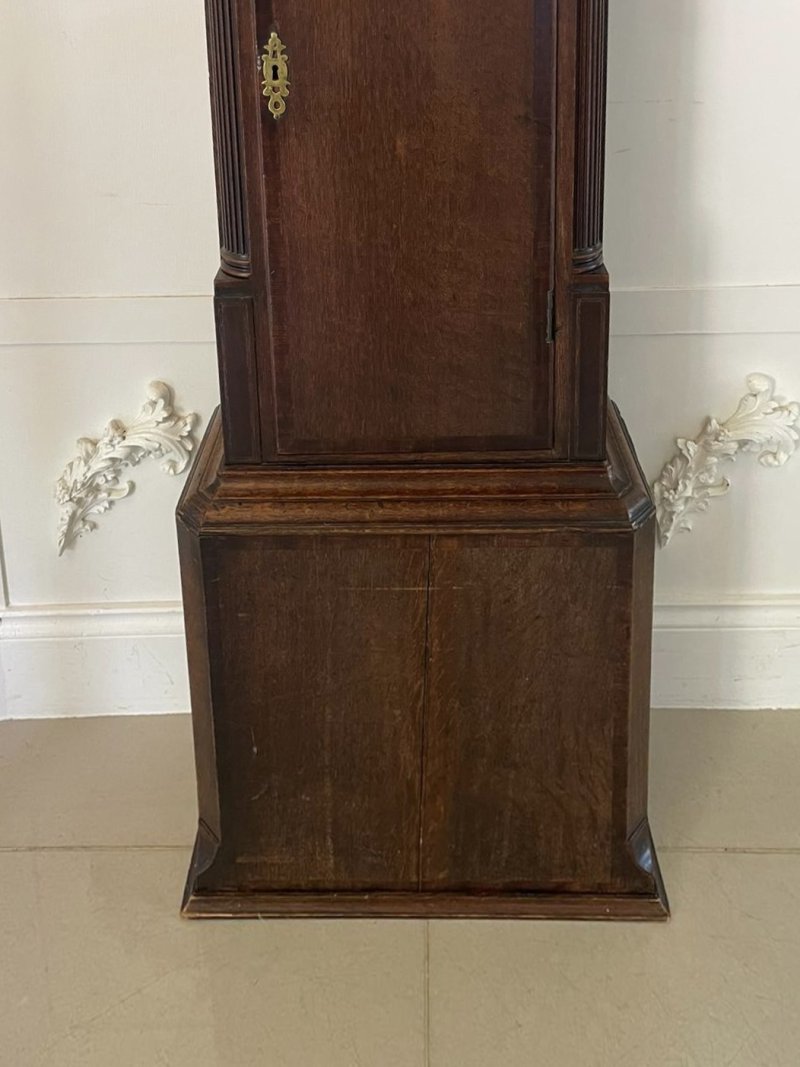 Antique George III Oak Eight Day Longcase Clock - Image 10